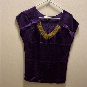 See by Chloe purple silk blouse